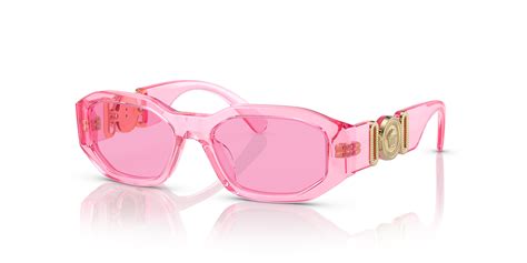 versace transparent pink sunglasses|pink transparent sunglasses.